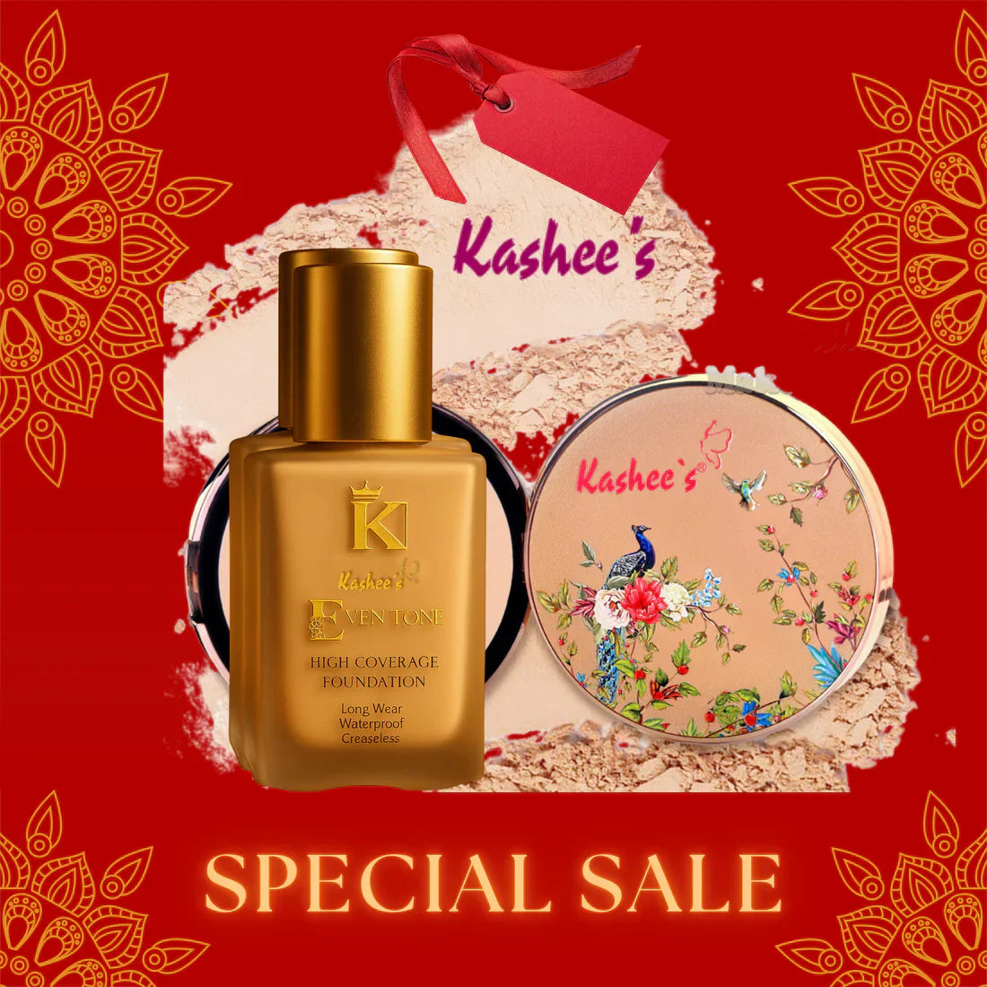 Kashee's Deal Foundation+Compact Powder For All Skin Type